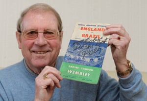 Colin Grainger with the matchday programme.