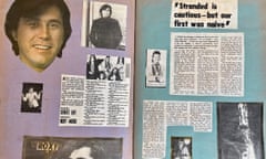 ‘I was obsessed’ … Steve Thorne's Roxy Music scrapbook.