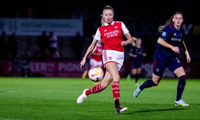 Arsenal v Ajax: Women's Champions League qualification – live | Women's Champions League 1 Lea Williamson in action.