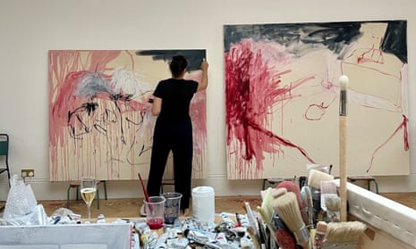 Emin painting Like a Cloud of Blood.