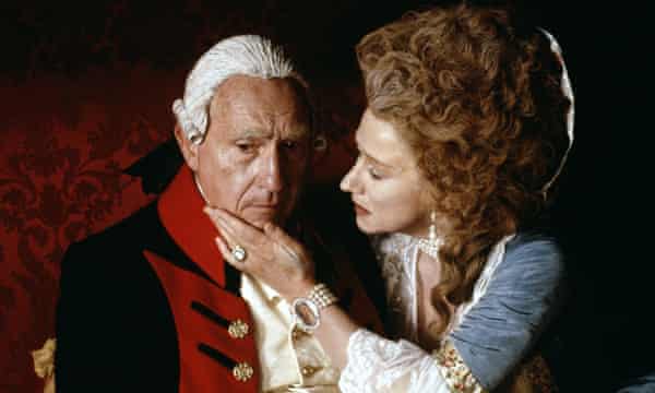 Mirren con Nigel Hawthorne in The Madness of King George.