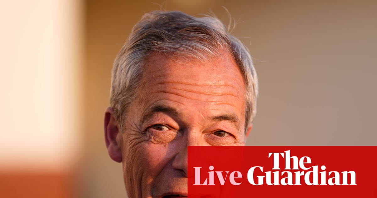 A Reform UK recebe £ 9 milhões em doações no primeiro trimestre de 2026, incluindo £ 7 milhões de dois cripto bilionários – política do Reino Unido ao vivo