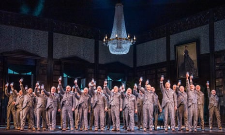 Members of the chorus of the Royal Opera House as Tchaikovsky clones in The Queen of Spades. 