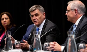 Chief Medical Officer Brendan Murphy and Scott Morrison