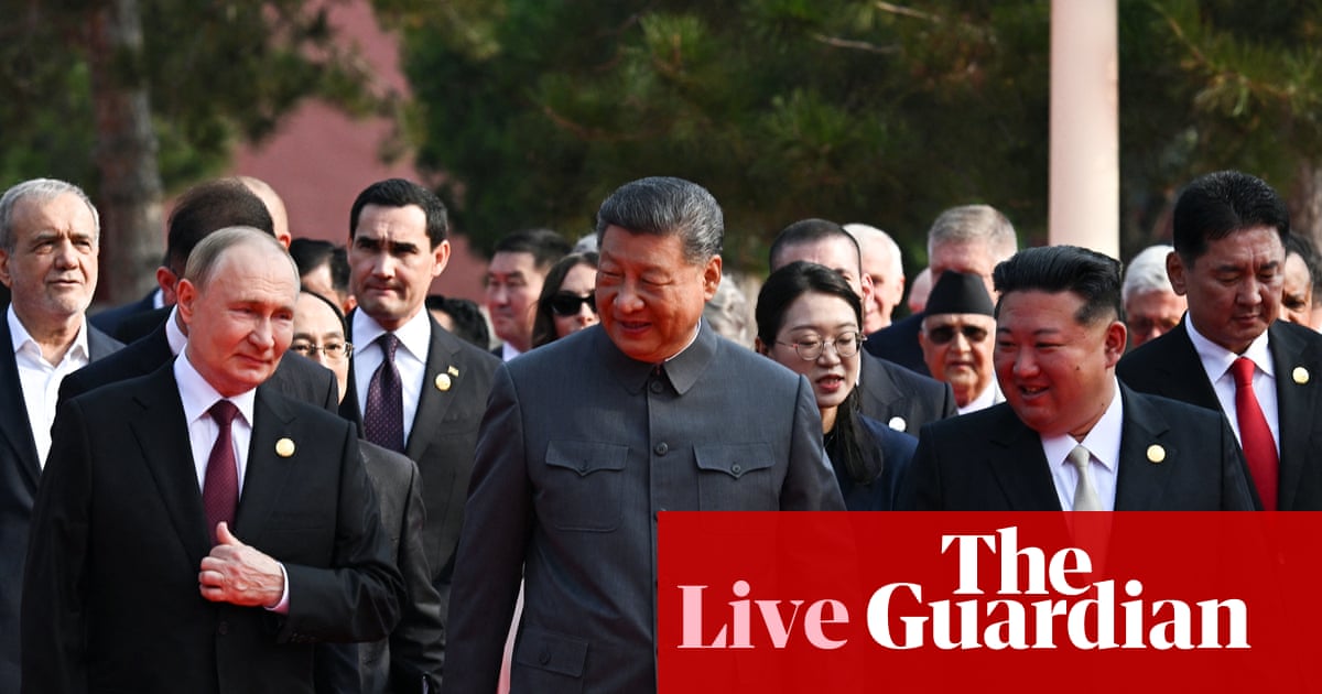 (2) China’s victory day parade live: Xi Jinping appears alongside Putin and Kim Jong-un