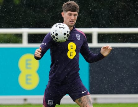 England’s John Stones during a training session at St George’s Park, Burton upon Trent in September