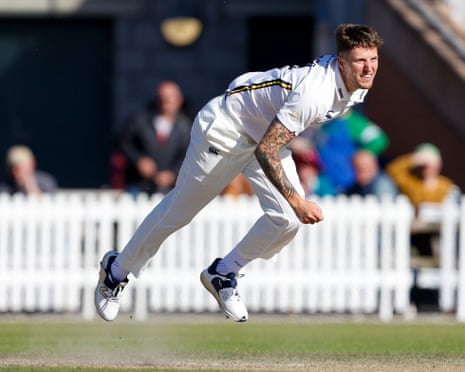 Brydon Carse bowling