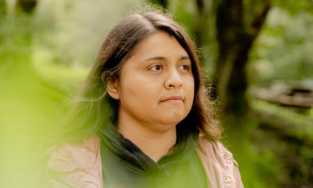Portrait of a woman among trees
