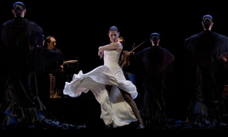 ‘It’s not about technique, it’s about emotion’ … Sara Baras performs with her company in Voces.