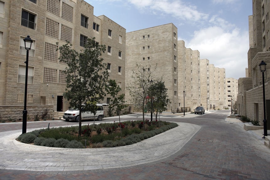 A finalised neighbourhood in the new Palestinian city of Rawabi.