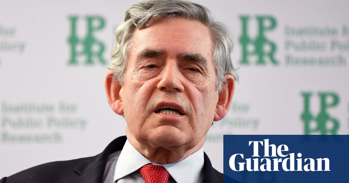 Gordon Brown Calls For Global Government To Tackle Coronavirus Politics The Guardian