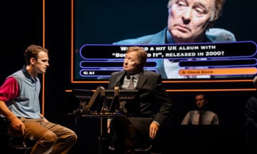 Lewis Reeves as Major Charles Ingram, and Rory Bremner as Chris Tarrant in Quiz at Chichester Festival theatre.