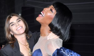 'Chic is innate': Carine Roitfeld and Naomi Campbell during Paris Fashion Week, February 2019.