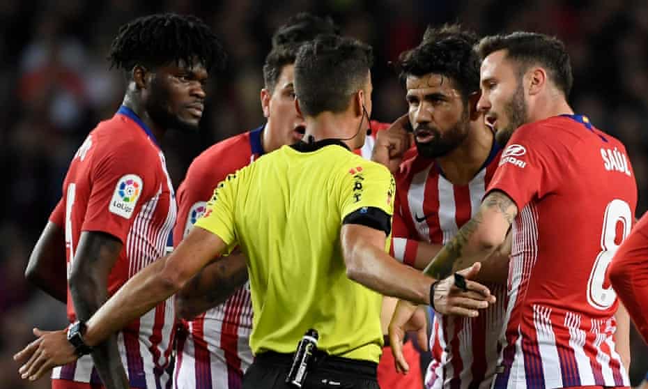 Atlético Madrid&#39;s Diego Costa handed eight-match ban for insulting referee  | Diego Costa | The Guardian