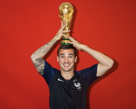 Antoine Griezmann was runner-up to the Golden Boot winner, Harry Kane, but got his hands on a more important prize.