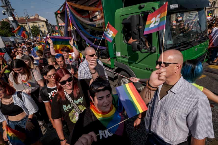 Budapest Pride march at the weekend