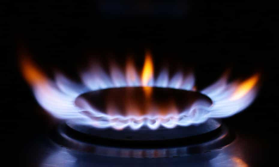 a gas hob flame