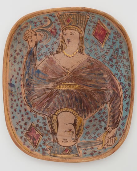 Quentin Bell, Platter: Playing Card.