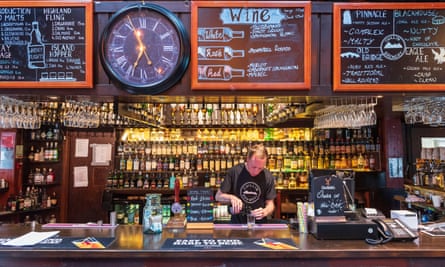 Seumas’ Bar is one of three bars at the Sligachan Hotel.