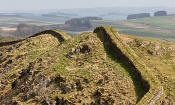 Hadrian's Wall above Housesteads Crags