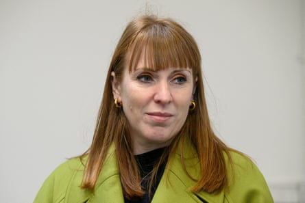 Angela Rayner in a green coat