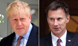 Boris Johnson and Jeremy Hunt were at a a hustings in Darlington on Friday.