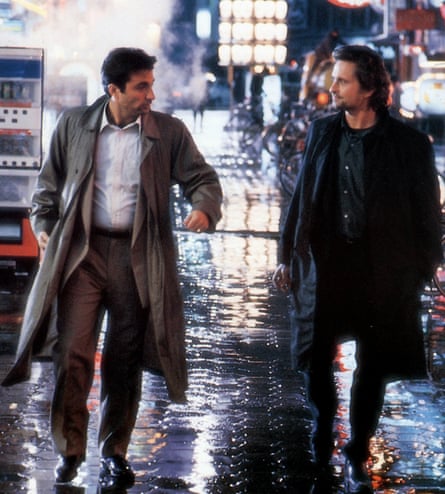 Andy Garcia and Michael Douglas in Black Rain (1989).