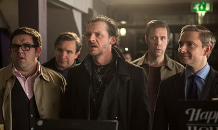 From left: Nick Frost, Eddie Marsan, Simon Pegg, Paddy Considine and Martin Freeman in The World’s End.