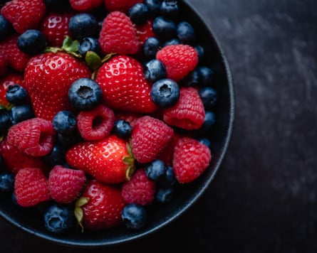 A bowl of fresh berries.