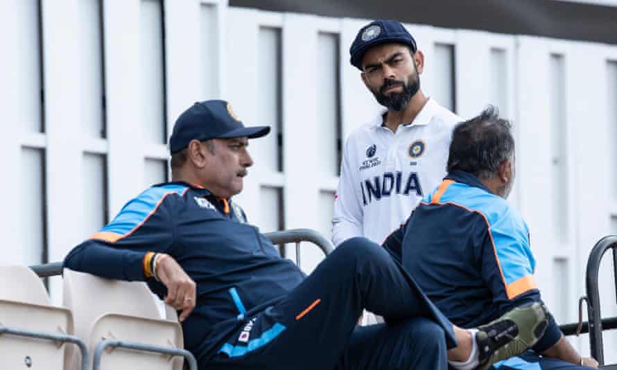 Shastri with his captain Virat Kohli.