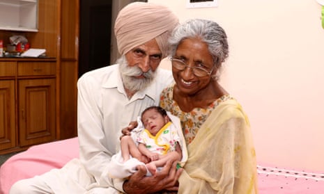 Daljinder Kaur and Mohinder Singh Gill with son