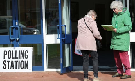 A voter in Norwich