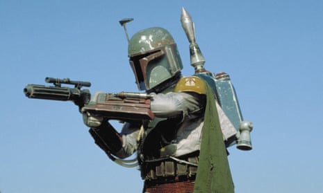 Gun for hire … Boba Fett, the bounty hunter in the early Star Wars films, adopted Mandalorian body armour.
