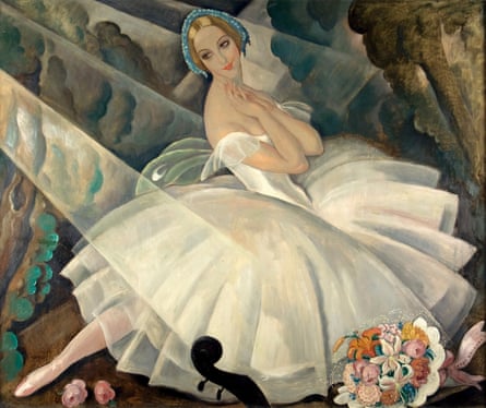 The Ballerina Ulla Poulsen in the Ballet Chopiniana, Paris, 1927, by Gerda Wegener.