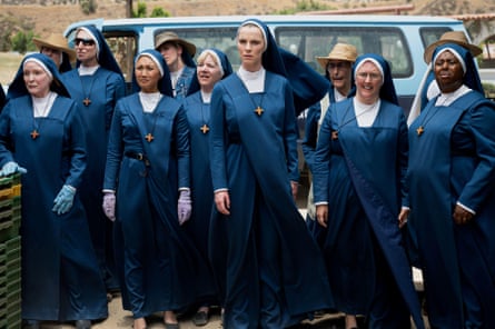 Betty Gilpin in Mrs Davis.