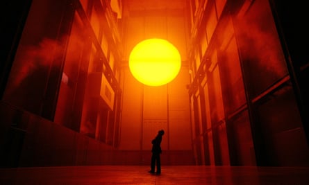 Olafur Eliasson with his installation The Weather Project.