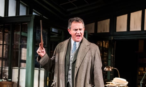 A finely judged performance … Hugh Bonneville as Dr Tomas Stockmann in An Enemy of the People.