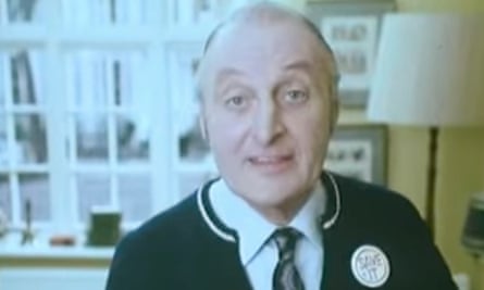 The DIY presenter Barry Bucknell in a Save It UK public information film in 1976.
