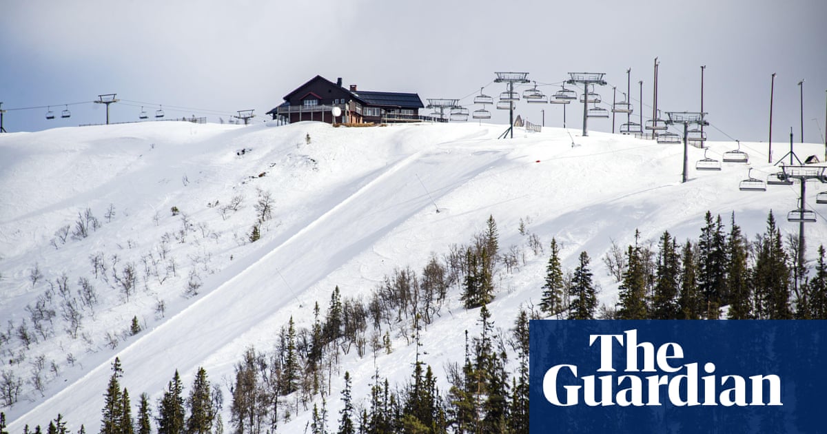 We got stuck in puddles': skiers upset by lack of snow on Swedish slopes