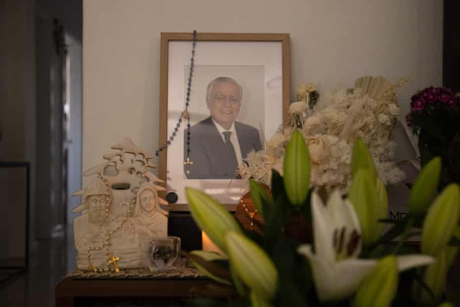 A photo of Sayed Rizk in the family home.