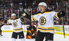Charlie McAvoy and the Boston Bruins have broken the NHL single-season records for both wins and points.