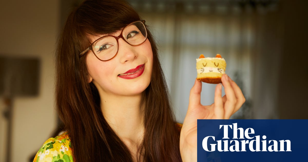 Kim Joy’s orange and stem ginger cat-themed mini-cakes
