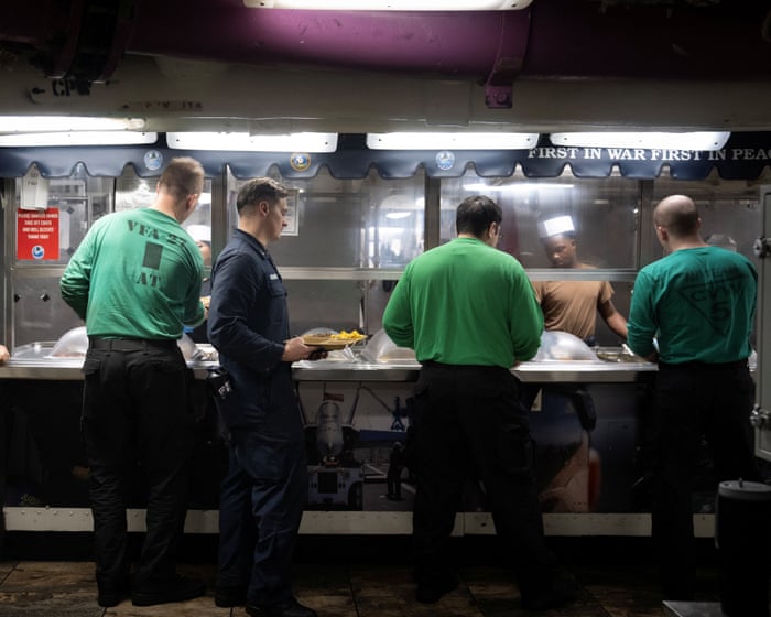 Young sailors on the USS George Washington adjust to life at war – in pictures