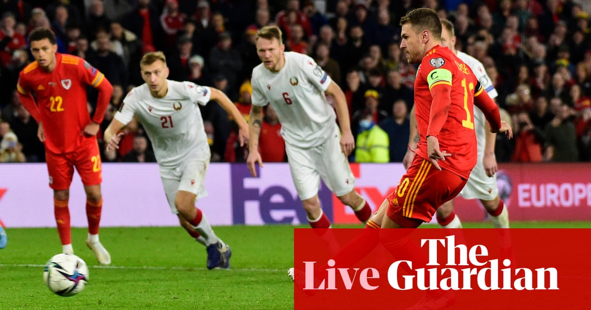 World Cup qualifying clockwatch: Wales 5-1 Belarus and more – live!