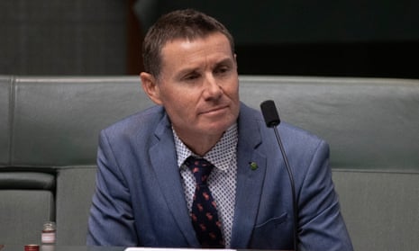 Andrew Laming during a division as the house of representatives