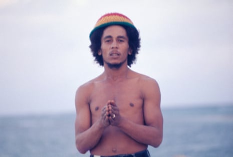 Bob Marley at Hellshire Beach, Jamaica, in 1973.
