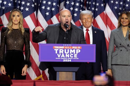 When Trump won the 2024 presidential election, UFC CEO Dana White took the stage at his victory party in West Palm Beach, Florida.