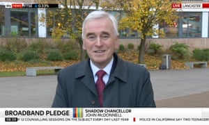John McDonnell speaks to Sky News from Lancaster