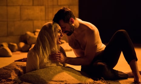 Laced with dark humour and a fierce sexual charge … Nicole Ansari (Layla), Adam Sina (Nur) in Sinners.
