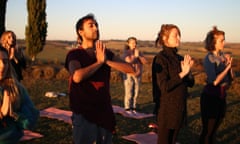 Rhik Samadder at the Chaya Retreat (Yoga)